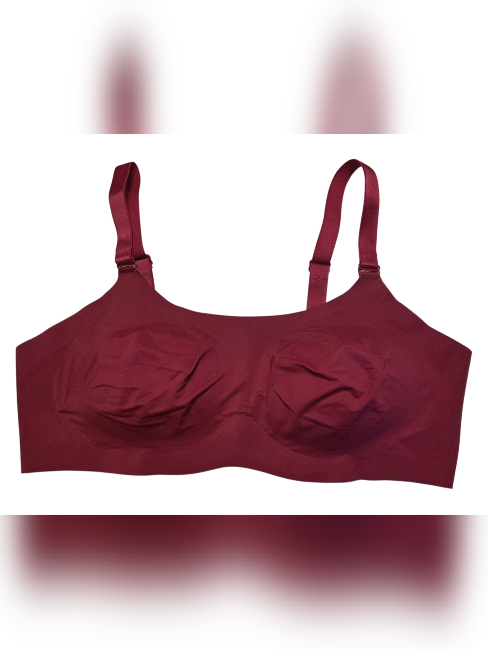 Knix Seamless Wire-Free Bra - Burgundy/Cranberry VGUC